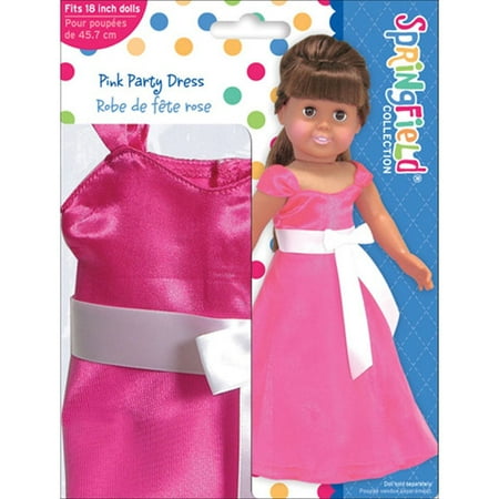 Springfield Collection: Party Doll Dress & Sash, Pink /White
