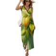 thumbnail image 1 of Vestido De Noche De Lujo Sin Mangas Para Mujer, Delicious Lemon Vestido De Fiesta, 1 of 5