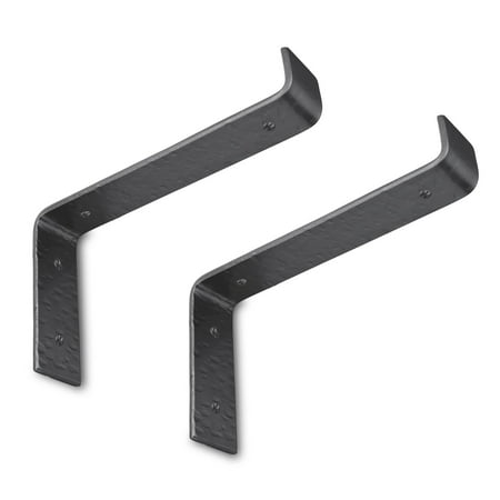 

2 Pack Black Shelf Bracket 7 inch by 4 inch Decorative Shelf Brackets Metal Shelf Brackets & Supports Cast Iron Shelf Brackets Small Shelf Bracket The Barn House Series by Borderland Rustic Hardware