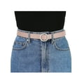 thumbnail image 4 of INSPIRE CHIC Women's Belts O Ring Metal Buckle Plus Size Thin Nonporous Waist Belt, 4 of 4