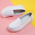 thumbnail image 3 of Women's Casual Loafers Slip On Leather Shoes Lightweight Walking Shoes Moccasins Classic Penny Loafer Flats Boat Shoes, 3 of 10