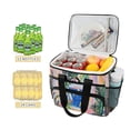 thumbnail image 2 of FORMRS Insulated Cooler Bag 24 Cans Capacity Soft Leakproof Lunch Box with Side Pockets, Yellow Seaside, 2 of 7