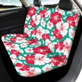 thumbnail image 4 of Pzuqiu Front and Rear Seat Cover Set Easy to Install Polyester, Compatible with SUV Seats Automotive Seats, for Trucks Cars, Floral and Leaf Design, 4 of 10