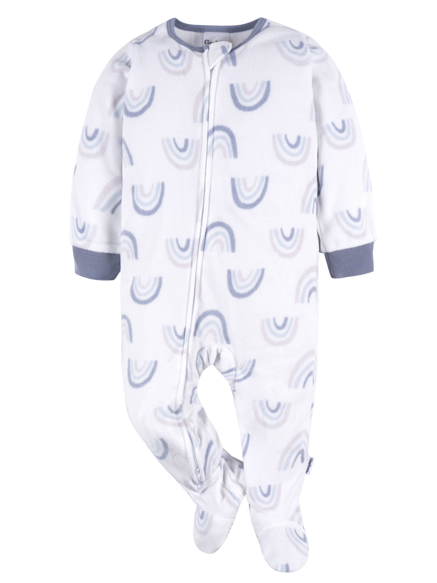 Gerber Baby and Toddler Neutral Microfleece Blanket Sleeper Pajamas, 2-Pack, Sizes 0/3 Months -5T