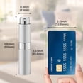 thumbnail image 6 of Lisapack 8ML Atomizer Perfume Spray Bottle for Travel, Empty Refillable Cologne Dispenser, Portable Sprayer (Silver), 6 of 8