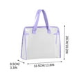 thumbnail image 3 of A4 Handheld Exam Paper Storage Bag, Transparent Large Capacity Tutorial Folder for Primary & Middle School Homework, Waterproof & Stain-Resistant Document Organizer with Snap Button, 3 of 4