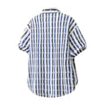 thumbnail image 3 of Fnnxeal Men Button Down Shirt Short Sleeve Beach Summer Collared Hawaiian Casual Blue Shirts for Men Size 2XL, 3 of 8