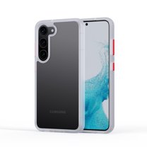 Galaxy S21 Case Crystal Clear Shockproof Bumper Protective Cell Phone Cover Hybrid Design Hard PC Back with Flexible TPU Raised Bezel & Enhanced Corners for Samsung Galaxy S21, White