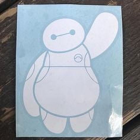 Car Decal Big Hero Baymax 6 Inch Professional Sticker for Truck, Car, Tumbler, Cup, Laptop, Decor, Locker, Table, Window Decal for Oculus VR
