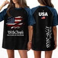 thumbnail image 2 of 250 Anniversary Usa T Shirts for Women Red Blue and White Patriotic Boyfriend Shirts 2026 Usa Flag Short Sleeve Bouse Patchwork Oversized Graphic Tees 2XL, 2 of 6
