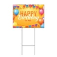 thumbnail image 1 of Happy Birthday To You Balloons (18" x 24") Yard Sign, Includes Metal Step Stake, 1 of 6