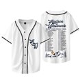 thumbnail image 1 of Hudson Westbrook Take Your Time Tour Merch Veste de Baseball Tee Unisexe Col en V Manches Courtes T-Shirts, Style 2,S, 1 of 6