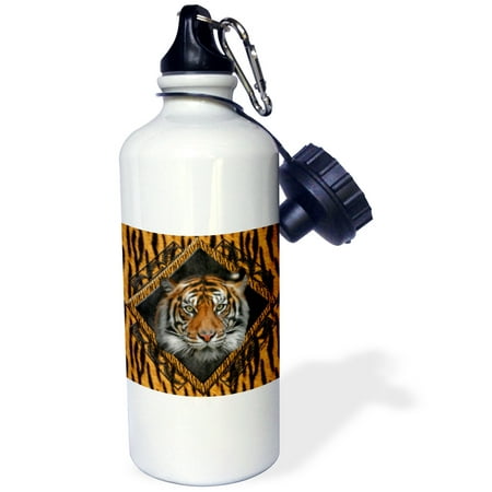 

3dRose Diamond Tiger Sports Water Bottle 21oz