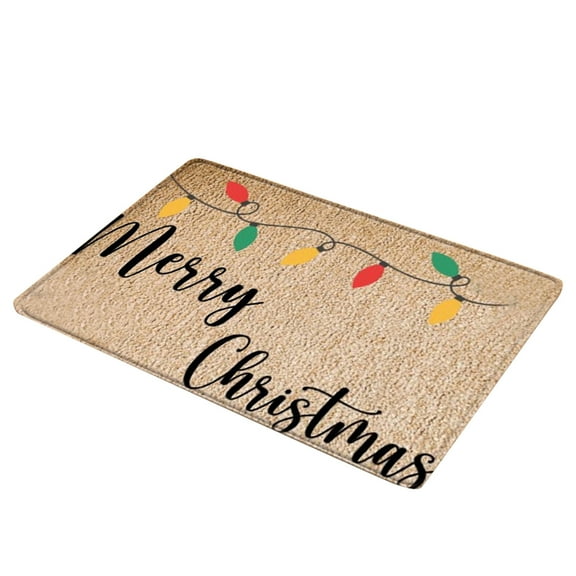 putnchl Christmas Festival Decoration Front Door Carpet Indoor Outdoor Anti-Skid Mat