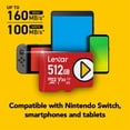 thumbnail image 3 of Tarjeta de memoria Lexar 512GB PLAY microSDXC UHS-I C10 U3 V30 A2, 3 of 6