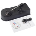 thumbnail image 1 of USB Portable Mini Vinyl Turntable Audio Player Vinyl Turntable to MP3/WAV/CD Converter with PC 33RPM CRP008 ,Easy to Install, 1 of 5