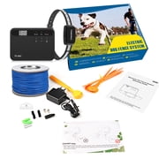 MASBRILL Electric Dog Fence, Underground Electric Dog Fence Rechargeable Dog Fence for Small Medium Large Dogs, 650 Ft Wire with 1 Collars
