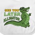 thumbnail image 4 of Inktastic See You Later Alligator with Black Sunglasses Boys or Girls Baby Bib, 4 of 4