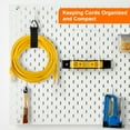 thumbnail image 6 of Uxcell 6pack Extension Cord Holder Organizer Straps, 184mm / 7 Inches Garage Hanging Storage Straps, 6 of 6