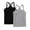 Black+Gray, variant on Summer Camisole Tops for Teenage 2PC Sleeveless Round Neck Y-Shaped Back Vest Lightweight Comfort Blouse Tops Casual Loose Trendy Shirts