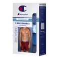 thumbnail image 5 of Champion Men’s Boxer Briefs – 5 Pack Cotton Flex Underwear, Tag Free and Hidden Fly, Sizes S–2XL, 5 of 5