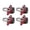 Red, variant on Riousery 4pcs Truck Bed Tie Down Anchors 1000 LBS Bearing Stainless Steel Replacement for Chevy Silverado 2007-2021 Black