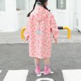 thumbnail image 5 of Kids Waterproof Raincoat Toddler Kids Boys Girls Cartoon Design Rainwear Children Raincoat with Hooded Jacket Coat Hoodies Breathable Kids Rain Jackets,Pink,L, 5 of 6