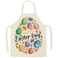 thumbnail image 2 of Huayishang Apron Sleeve Easter Series Household Printing Linen Apron Kitchen Multi Function Apron Funny Personality Creative Apron, 2 of 6