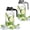 Gray+Black-64 Ounces, variant on 2 Pack 32oz Glass Pitcher With Lid & V-shaped Pour Spout - 1 Quart Breastmilk Double Leak Proof Creamer Container For Sun Tea Juice Cold Brew Coffee Storage