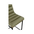 thumbnail image 4 of Meridian Furniture Burke Olive Green Vegan Leather Bar Stool, 4 of 9