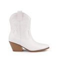 thumbnail image 2 of Bota DREAM PAIRS DWUMAB2504 Blanca Cowboy con Tacón de 17 cm, 2 of 8
