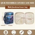 thumbnail image 7 of Xoenoiee Skull Butterfly Rose Flower Pattern Bible Cover for Women Men Quilted Bible Case Holder Carrying Organizer Protector Lightweight Bible Accessories Christian Religious Gift, 7 of 7