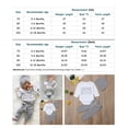 thumbnail image 4 of Newborn Infant Baby Boy Little Brother´s Romper Tops Pants Trousers Hat Outfit Set, 4 of 5