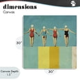 thumbnail image 4 of Stupell Industries Modern Four Figures on the Pool Canvas Art, 30 x 30, by Layla Oz, 4 of 8