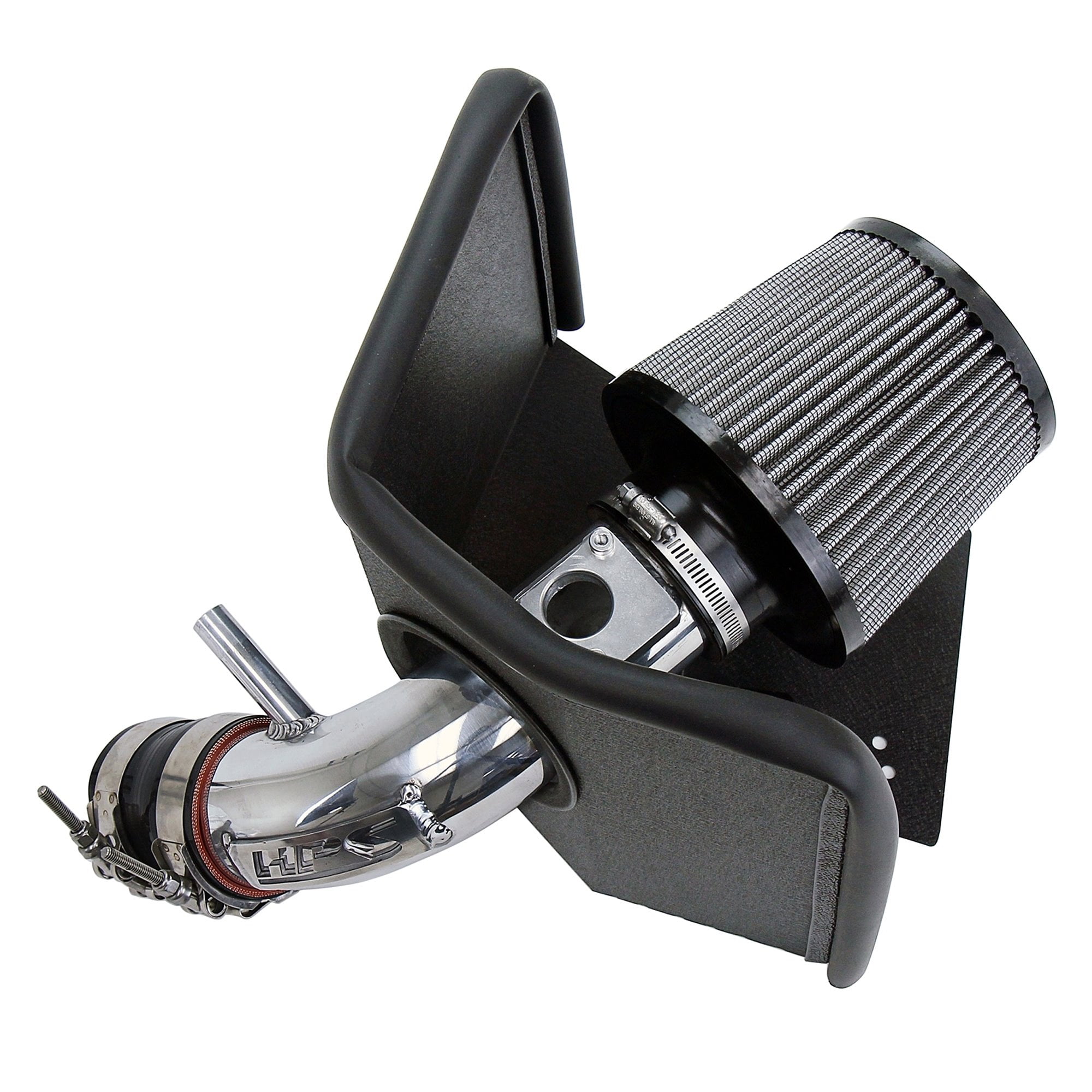 HPS Polish Shortram Air Intake Kit + Heat Shield for 0919 Toyota Corolla 1.8L 2016 Scion iM 1