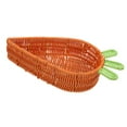 thumbnail image 2 of Cesta de ratán Woven Pascua Cesta de almacenamiento de pan rústico imitación de ratán Rattan Rattan Almacenamiento de vegetales Canasta para servir Gran 32x23x7.5cm, 2 of 8