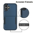 thumbnail image 5 of For iPhone 17 5G 2025 Case ,Sturdy Phone Case for Apple 17 6.3 inch ,Tiflook Shockproof Protection Heavy Duty Armor Hard Plastic & Rubber Rugged Bumper 2-in-1 Case Cover ( Blue ), 5 of 6