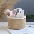thumbnail image 3 of [CLEARANCE sale]Jute Storage Basket Cosmetics Remote Control Cotton Thread Storage Box, 3 of 6