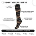 thumbnail image 5 of Compression Socks for Women and Men - Abstract Glowing Wave Pattern Compression Socks Circulation for Workout, 5 of 8