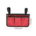 thumbnail image 3 of Bolsa de Almacenamiento para Andador, Bolsa lateral Multifuncional Para Silla de Ruedas, Bolsa Colgante, Organizador de Reposabrazos para Andadores, Scooters, 3 of 7