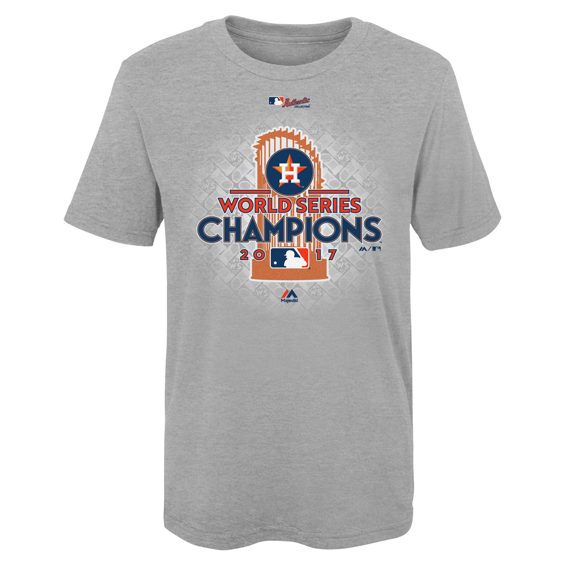 Majestic Houston Astros Grey Youth 2017 World Series Champions Locker Room T-Shirt 