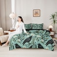 thumbnail image 4 of Erosebridal Black Raven 7-Piece Twin Bedding Sets,Natural Plant Floral Bedding Comforter Set For Men Women,Reversible, 4 of 7