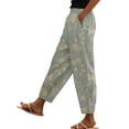 thumbnail image 2 of Stephy Women's New Thin Elastic Loose Large Size Korean Version of Everything Long Trousers Casual Trousers Haren, Black, L, 2 of 5