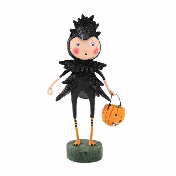 Lori Mitchell Ravishing Raven - One Figurine 6.5 Inch, Polyresin - Halloween Black Bird 15525
