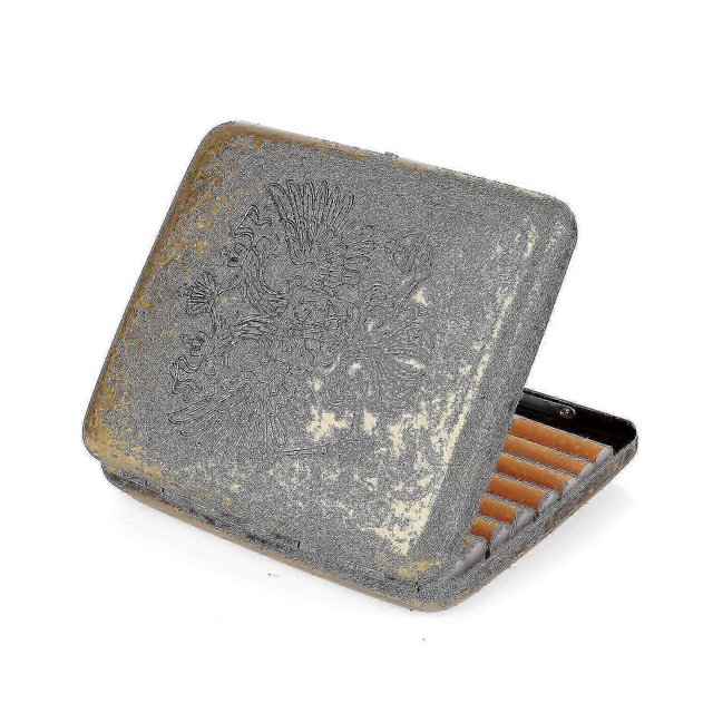 Retro Cigarette Case Stainless Steel Nickel-plated Cigarette Case Metal Cigarette Case Compitiabe With 20 Cigarettes