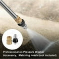 thumbnail image 5 of 2X Sewer Cleaning Tool High-Pressure Nozzle, 1/4inch 1 Front 6 Rear Sewer Jetter Nozzle and Pressure Washer Adapter,2 x Sewer Cleaning Tool High-pressure Nozzle 2 x Pressure Washer Fittings, 5 of 8
