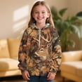 thumbnail image 2 of Pzuqiu Camo Hunting Deer Girls Sweaters 4-5 Comfortable Warm Children Pullover Hoodies Sweatshirt Versatile Long Sleeve Jacket Outfits Practical Fuzzy for Kids and Toddlers, 2 of 7