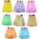 thumbnail image 1 of Falda hawaiana de seda multicolor con flores artificiales para fiestas, 8 piezas, para niñas y mujeres, accesorio para fiestas hawaianas, 1 of 5