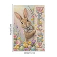 thumbnail image 3 of Yhmxh Happy Easter Garden Flag, Easter Egg Bunny Garden Flag Easter Garden Flags 12x18 Inch Double SidedFarmhouse Garden Flags Easter Yard Flag Easter Decorations Outdoor Decor, 3 of 6