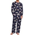thumbnail image 4 of MINTREUS Couple Pajama Sets Soft PJs Sets for Couples/Women/Men Matching Sleepwear with Pockets, 4 of 5